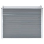 vidaXL Strat înălțat de grădină, gri, 100x40x77 cm, oțel galvanizat