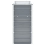 vidaXL Strat înălțat de grădină, gri, 100x40x77 cm, oțel galvanizat