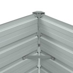 vidaXL Strat înălțat de grădină, gri, 100x40x45 cm, oțel galvanizat