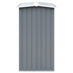 vidaXL Șopron depozitare lemne, oțel galvanizat, 172x91x154 cm, gri
