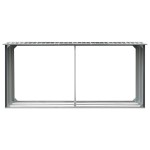 vidaXL Șopron depozitare lemne, oțel galvanizat, 330x92x153 cm, gri