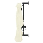 vidaXL Umbrelă soare, montaj pe perete, stâlp metalic, 300 cm, nisipiu vidaXL Umbrelă soare, montaj pe perete, stâlp metalic, 300 cm, nisipiu