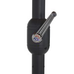 vidaXL Umbrelă de soare exterior stâlp aluminiu, cărămiziu, 460x270 cm