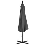 vidaXL Umbrelă în consolă cu stâlp din oțel, antracit, 300 cm
