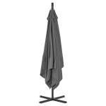 vidaXL Umbrelă în consolă cu stâlp din oțel, antracit, 250x250 cm vidaXL Umbrelă în consolă cu stâlp din oțel, antracit, 250x250 cm