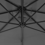 vidaXL Umbrelă în consolă cu stâlp din oțel, antracit, 250x250 cm vidaXL Umbrelă în consolă cu stâlp din oțel, antracit, 250x250 cm