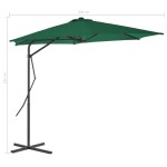 vidaXL Umbrelă soare de exterior cu stâlp din oțel, verde, 300 cm vidaXL Umbrelă soare de exterior cu stâlp din oțel, verde, 300 cm