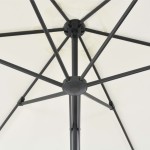 vidaXL Umbrelă soare de exterior cu stâlp din oțel, nisipiu, 300 cm