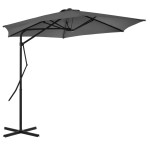 vidaXL Umbrelă de soare de exterior, stâlp din oțel, antracit, 300 cm vidaXL Umbrelă de soare de exterior, stâlp din oțel, antracit, 300 cm