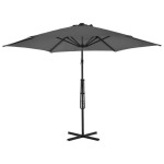 vidaXL Umbrelă de soare de exterior, stâlp din oțel, antracit, 300 cm vidaXL Umbrelă de soare de exterior, stâlp din oțel, antracit, 300 cm