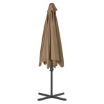 vidaXL Umbrelă de soare de exterior, stâlp din oțel, gri taupe, 300 cm vidaXL Umbrelă de soare de exterior, stâlp din oțel, gri taupe, 300 cm
