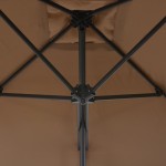 vidaXL Umbrelă de soare de exterior, stâlp din oțel, gri taupe, 300 cm vidaXL Umbrelă de soare de exterior, stâlp din oțel, gri taupe, 300 cm