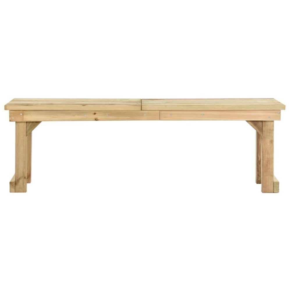 vidaXL Bancă de grădină, 140 cm, lemn de pin tratat