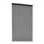 vidaXL Șopron depozitare lemne, oțel galvanizat, 163x83x154 cm, gri