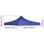 vidaXL Acoperiș cort de petrecere, albastru, 3 x 3 m vidaXL Acoperiș cort de petrecere, albastru, 3 x 3 m