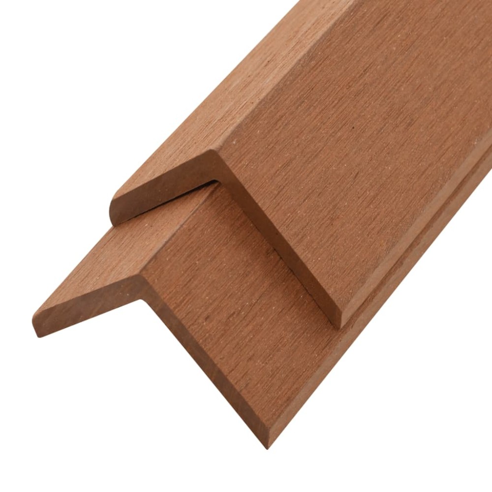 vidaXL Margini cornier pentru terasă WPC, 5 buc, 170 cm, maro deschis
