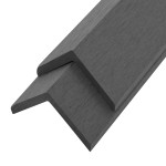 vidaXL Margini cornier pentru terasă WPC, 5 buc, 170 cm, gri