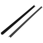 vidaXL Margini cornier pentru terasă WPC, 5 buc, 170 cm, negru