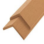 vidaXL Margini cornier pentru terasă WPC, 5 buc, 170 cm, culoare tec vidaXL Margini cornier pentru terasă WPC, 5 buc, 170 cm, culoare tec