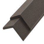 vidaXL Margini cornier pentru terasă WPC, 5 buc, 170 cm, maro deschis vidaXL Margini cornier pentru terasă WPC, 5 buc, 170 cm, maro deschis