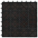 vidaXL Plăci de pardoseală 11 buc, maro închis, 30 x 30 cm, WPC, 1 mp vidaXL Plăci de pardoseală 11 buc, maro închis, 30 x 30 cm, WPC, 1 mp