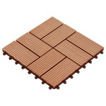 vidaXL Plăci de pardoseală 11 buc, culoare tec, 30 x 30 cm, WPC, 1 mp vidaXL Plăci de pardoseală 11 buc, culoare tec, 30 x 30 cm, WPC, 1 mp