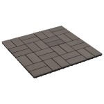 vidaXL Plăci de pardoseală 11 buc, maro închis, 30 x 30 cm, WPC, 1 mp vidaXL Plăci de pardoseală 11 buc, maro închis, 30 x 30 cm, WPC, 1 mp