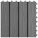 vidaXL Plăci podea în relief WPC, 11 buc., 30 x 30 cm, 1 mp, gri vidaXL Plăci podea în relief WPC, 11 buc., 30 x 30 cm, 1 mp, gri