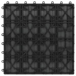 vidaXL Plăci podea în relief, WPC, 11 buc., 30 x 30 cm, 1 mp, negru vidaXL Plăci podea în relief, WPC, 11 buc., 30 x 30 cm, 1 mp, negru