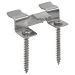 vidaXL Cleme pardoseală cu 200 șuruburi, 100 buc., oțel inoxidabil vidaXL Cleme pardoseală cu 200 șuruburi, 100 buc., oțel inoxidabil