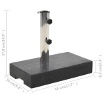 vidaXL Suport umbrelă de soare, negru, granit, 25 kg, dreptunghiular vidaXL Suport umbrelă de soare, negru, granit, 25 kg, dreptunghiular
