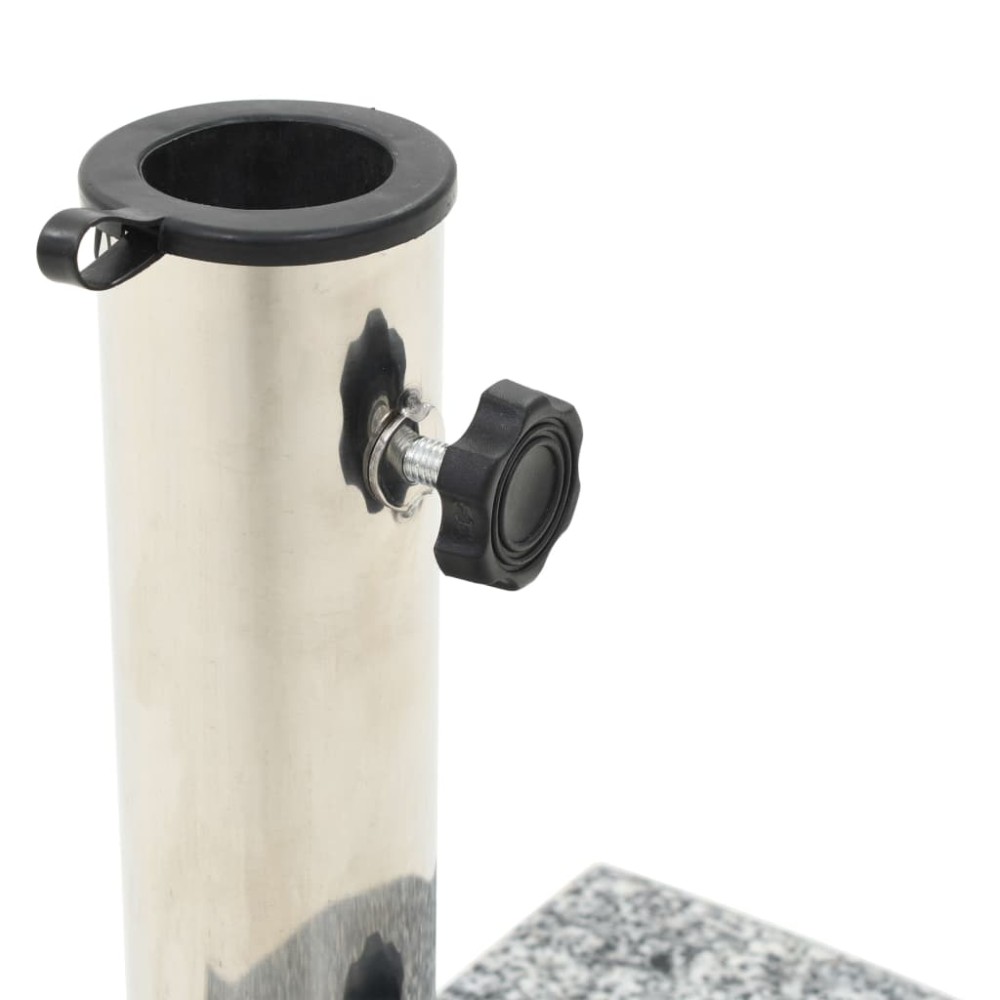 vidaXL Suport umbrelă de soare, gri, granit, 10 kg, curbat