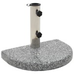 vidaXL Suport umbrelă de soare, gri, granit, 10 kg, curbat vidaXL Suport umbrelă de soare, gri, granit, 10 kg, curbat