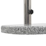 vidaXL Suport umbrelă de soare, gri, granit, 10 kg, curbat vidaXL Suport umbrelă de soare, gri, granit, 10 kg, curbat