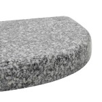 vidaXL Suport umbrelă de soare, gri, granit, 10 kg, curbat vidaXL Suport umbrelă de soare, gri, granit, 10 kg, curbat