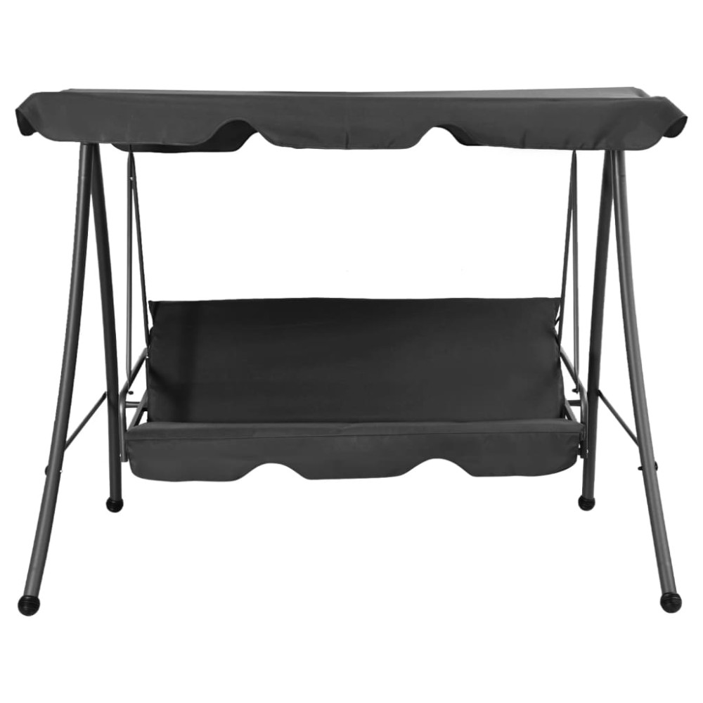 vidaXL Balansoar de exterior cu copertină antracit 192x118x175 cm oțel