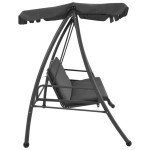vidaXL Balansoar de exterior cu copertină antracit 192x118x175 cm oțel vidaXL Balansoar de exterior cu copertină antracit 192x118x175 cm oțel