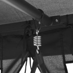 vidaXL Balansoar extensibil cu copertină antracit 220x160x240 cm oțel vidaXL Balansoar extensibil cu copertină antracit 220x160x240 cm oțel