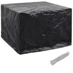 vidaXL Husă mobilier grădină, 8 ocheți, 122 x 112 x 98 cm vidaXL Husă mobilier grădină, 8 ocheți, 122 x 112 x 98 cm