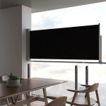 vidaXL Copertină laterală retractabilă de terasă, negru, 100 x 300 cm vidaXL Copertină laterală retractabilă de terasă, negru, 100 x 300 cm