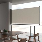 vidaXL Copertină laterală retractabilă de terasă, crem, 120 x 300 cm vidaXL Copertină laterală retractabilă de terasă, crem, 120 x 300 cm