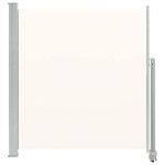 vidaXL Copertină laterală retractabilă de terasă, crem, 140 x 300 cm vidaXL Copertină laterală retractabilă de terasă, crem, 140 x 300 cm