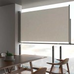 vidaXL Copertină laterală retractabilă de terasă, crem, 140 x 300 cm vidaXL Copertină laterală retractabilă de terasă, crem, 140 x 300 cm