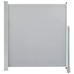 vidaXL Copertină laterală retractabilă de terasă, gri, 140 x 300 cm vidaXL Copertină laterală retractabilă de terasă, gri, 140 x 300 cm