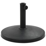 vidaXL Suport umbrelă de soare rotund, negru, 10 kg, polirășină vidaXL Suport umbrelă de soare rotund, negru, 10 kg, polirășină