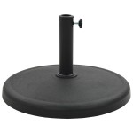 vidaXL Suport umbrelă de soare, negru, 19 kg, polirășină, rotund vidaXL Suport umbrelă de soare, negru, 19 kg, polirășină, rotund