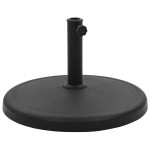 vidaXL Suport umbrelă de soare, negru, 19 kg, polirășină, rotund vidaXL Suport umbrelă de soare, negru, 19 kg, polirășină, rotund