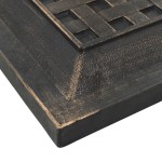 vidaXL Suport umbrelă de soare, bronz, 12 kg, polirășină, pătrat vidaXL Suport umbrelă de soare, bronz, 12 kg, polirășină, pătrat