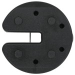 vidaXL Plăci de greutate pavilion, 4 buc., negru, 220x50 mm, beton vidaXL Plăci de greutate pavilion, 4 buc., negru, 220x50 mm, beton