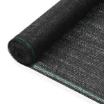 vidaXL Plasă teren de tenis, negru, 1,4x25 m, HDPE vidaXL Plasă teren de tenis, negru, 1,4x25 m, HDPE